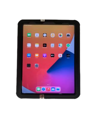 Front view of a Xciel protective tablet enclosure.