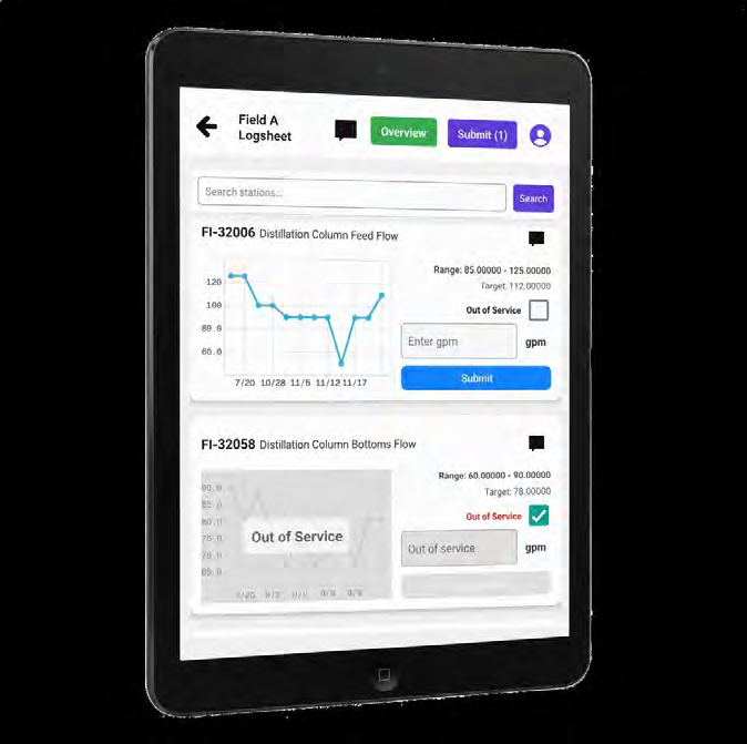 LIMIS tablet product interface.